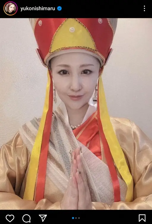 【画像・写真】子宮体がん公表の西丸優子「ツルツル頭になったからには1回…」誕生日に三蔵法師のコスプレ披露