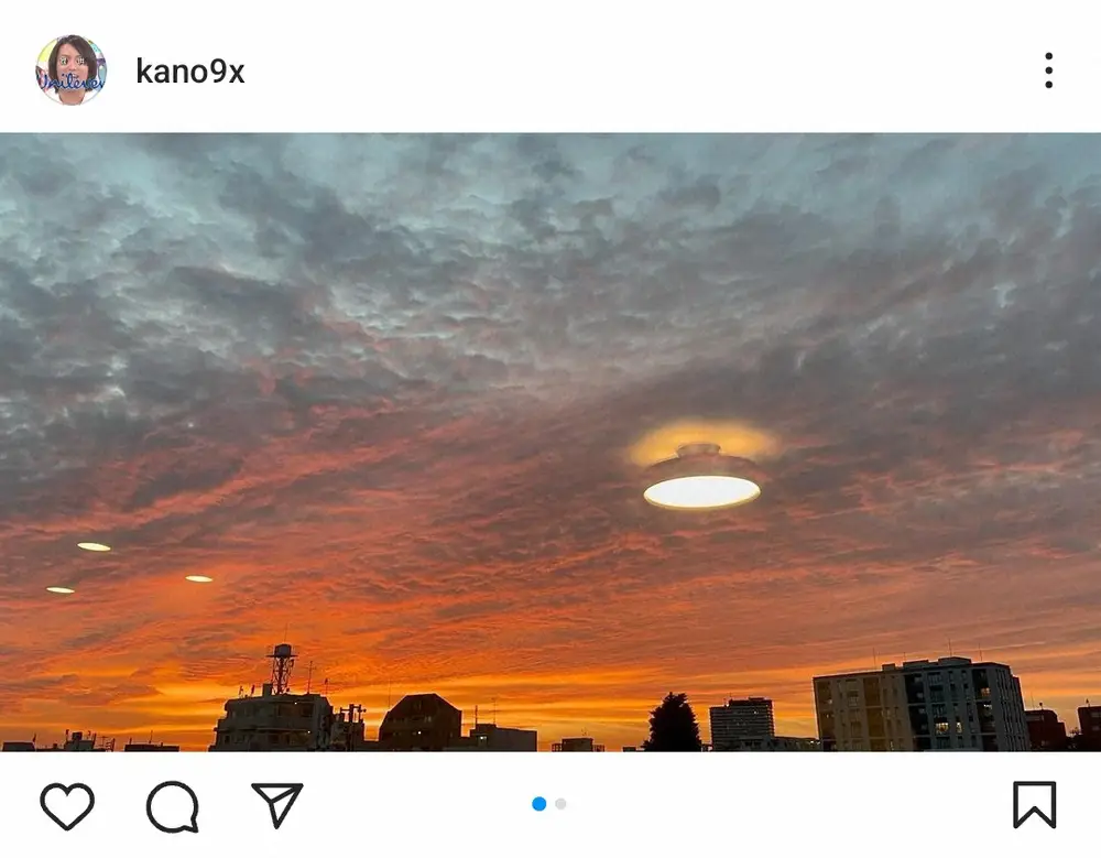 【画像・写真】狩野英孝「UFO撮れた」　自宅で目撃した“奇跡”に「やっぱ天才だよ」「これだから愛しい」の声