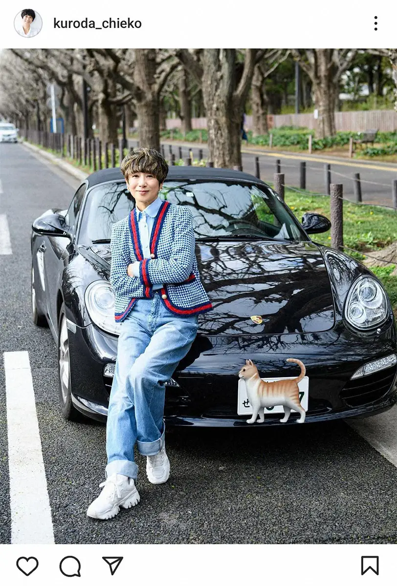 【画像・写真】黒田知永子　愛車ポルシェとお別れした理由告白　懐かしショットに「カッコイイ」「攻めてますね」の声
