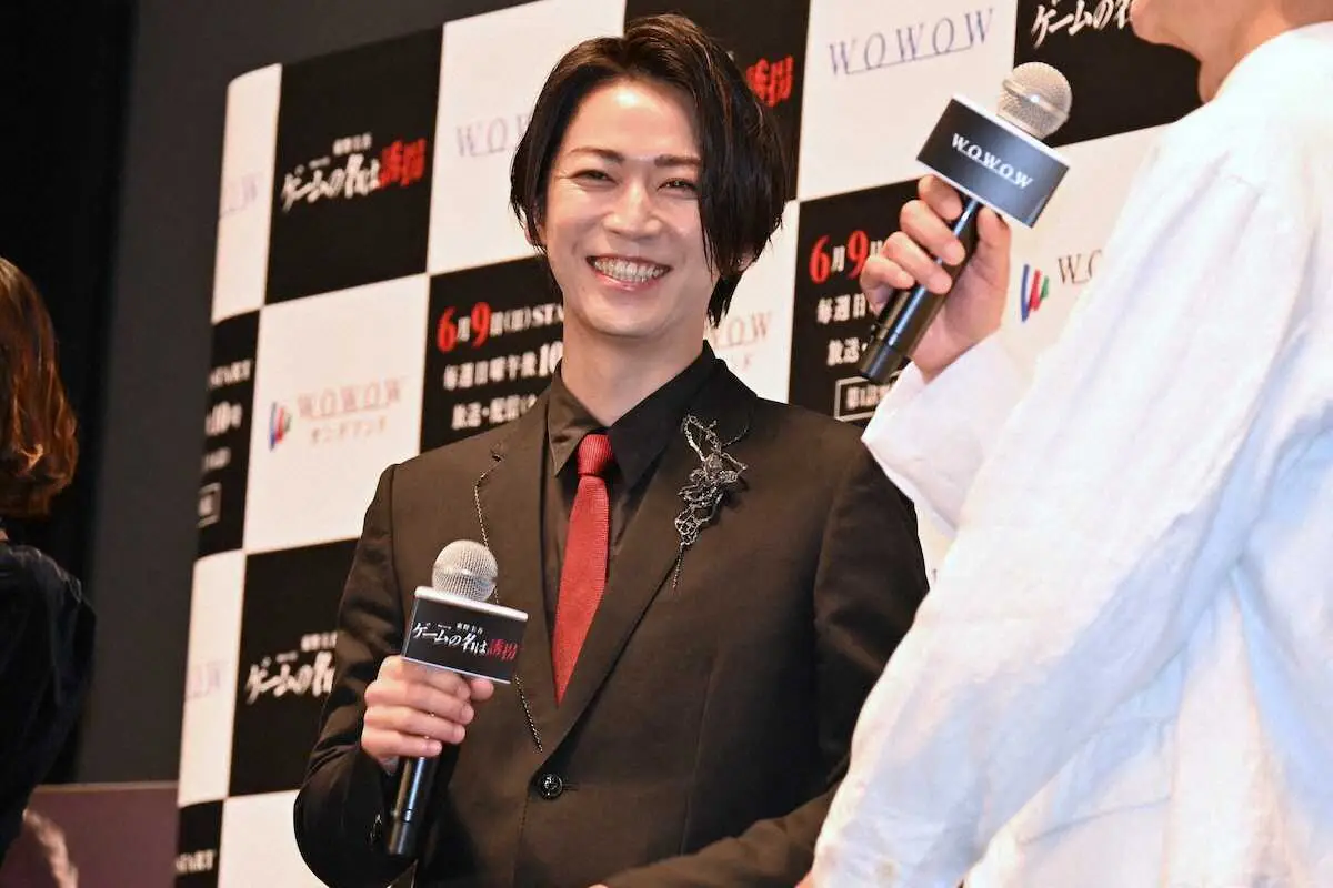 【画像・写真】亀梨和也　初共演の渡部篤郎はサウナ仲間！?「気さくに話しかけてくれる」主演ドラマ完成披露試写会