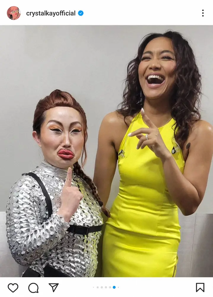 【画像・写真】クリスタル・ケイ　豪華歌姫3ショット投稿「ガールズ・グループだったら名前なんだろね」