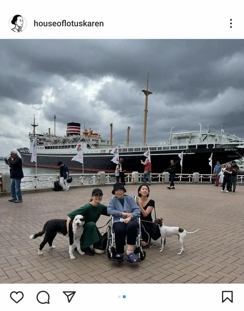 【画像・写真】桐島かれん　「今日は、母と、山下公園をお散歩」　86歳の桐島洋子氏との最新親子ショット披露