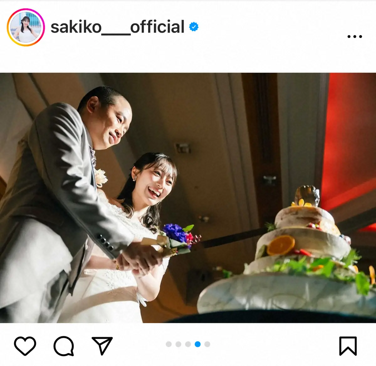 【画像・写真】元AKB松井咲子　元ゾフィー上田航平との結婚式に集結した豪華メンバー「人生最高に幸せな日でした」