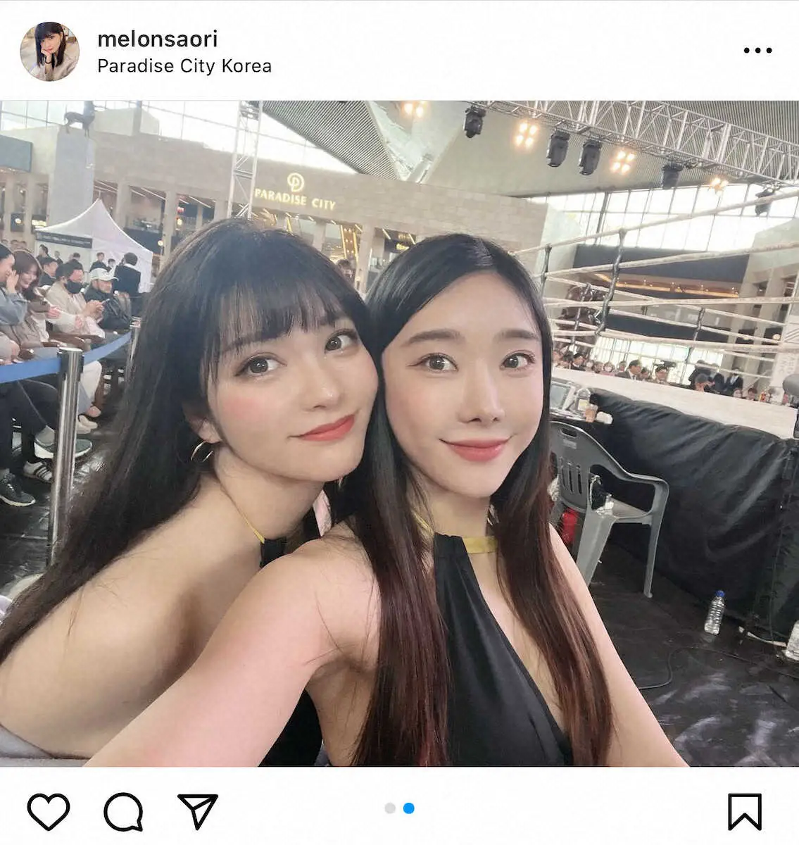 【画像・写真】SAORIのインスタグラムから（＠melonsaori）