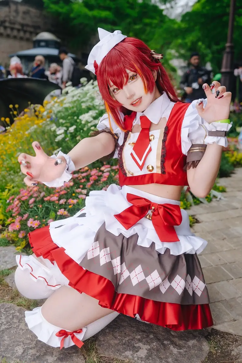 【画像・写真】【コスプレ図鑑】黒崎えま『ぶいすぽっ！』猫汰つな　フリルたっぷりのハピチョコ衣装が可愛さの秘訣♡猫目メイクのコツも解説