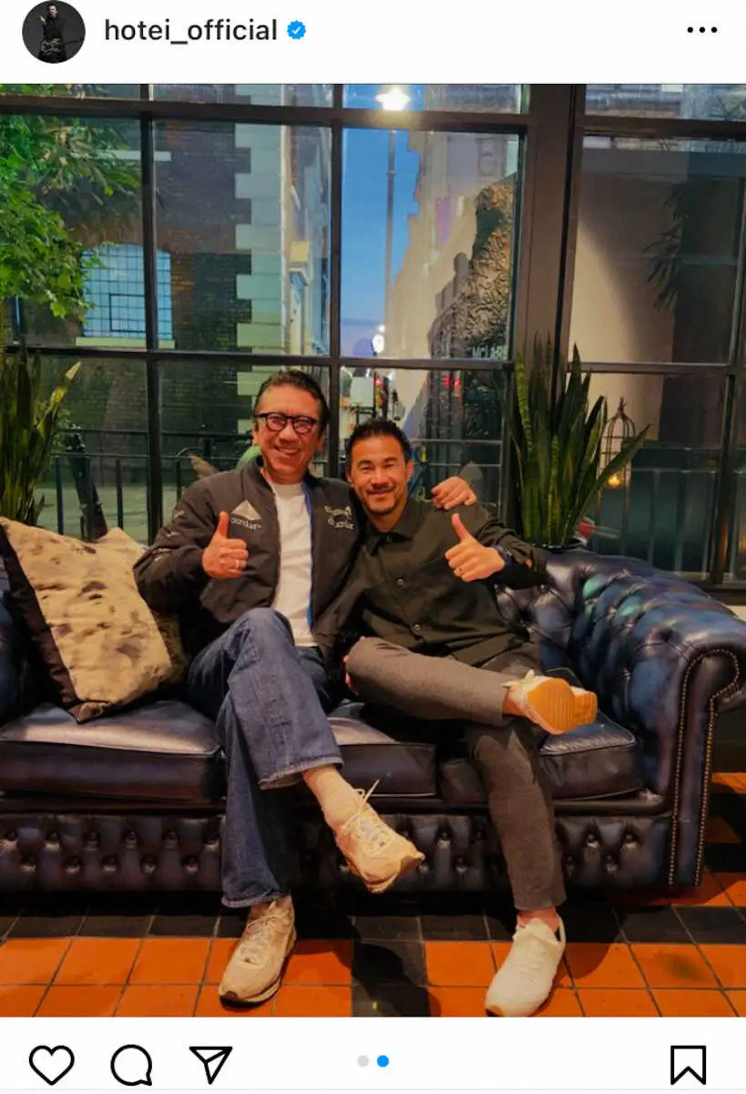 【画像・写真】布袋寅泰のインスタグラム（@hotei_official）より