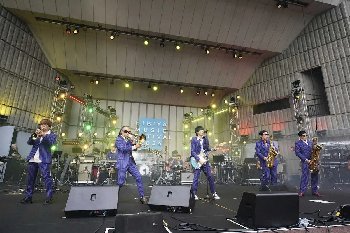 【画像・写真】スカパラが「日比谷音楽祭」に初出演！野音に音色を響かせ「最高のムード」と大興奮！