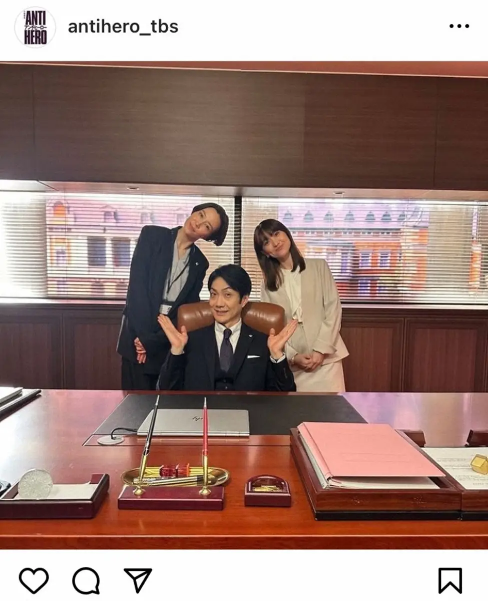 【画像・写真】「アンチヒーロー」白か緑か裏切りか寝返りか――　考察？願望？「2人の表情が…」「“色”を信じます！」