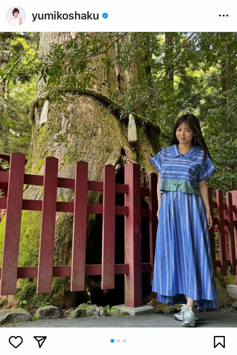 【画像・写真】釈由美子　46歳＆長男8歳誕生日に「一瞬と思えるほどあっという間」　8年前の“安産祈願”ショットも