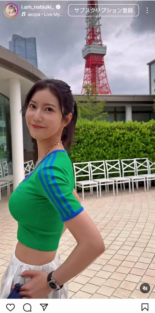 【画像・写真】“令和の峰不二子”阿部なつき　スポーティー・コーデ披露に「スタイル抜群」「メチャクチャ細」