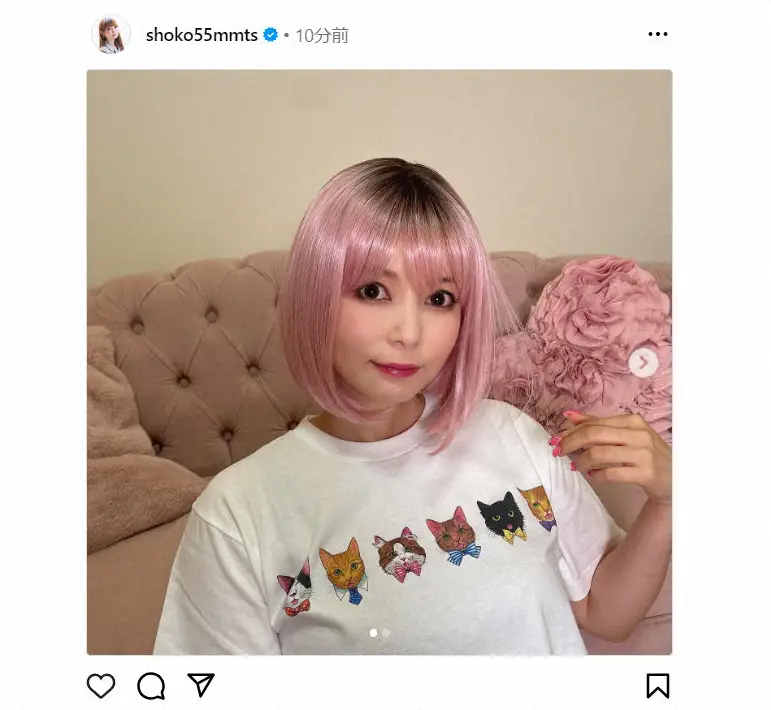 【画像・写真】中川翔子が劇的イメチェン！？　「似合うかな？」ピンク色のボブヘアに挑戦も実は…