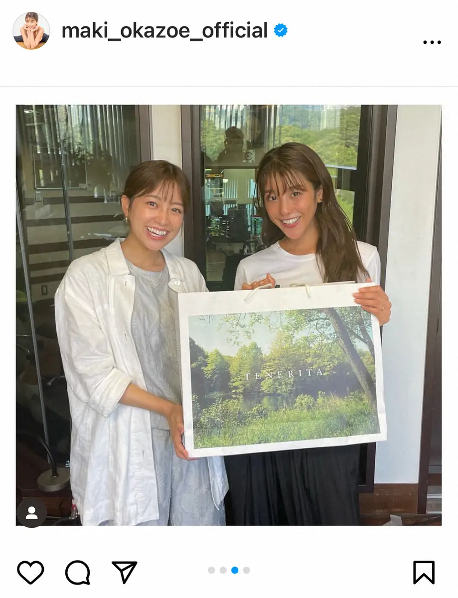 【画像・写真】岡副麻希　後輩フリーアナが自宅訪問、長女との3ショット披露　「産後に太りました」と意外な告白も