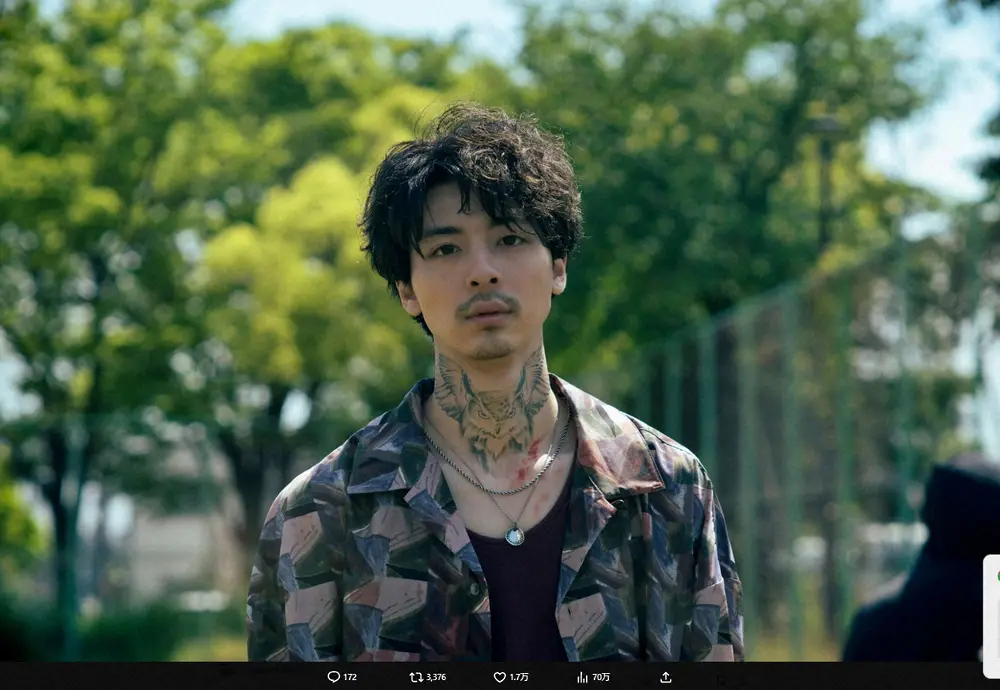 【画像・写真】高杉真宙　激変！首に大きなタトゥー、ファン騒然「ワイルド」「パンチある」　W主演映画でヤクザに