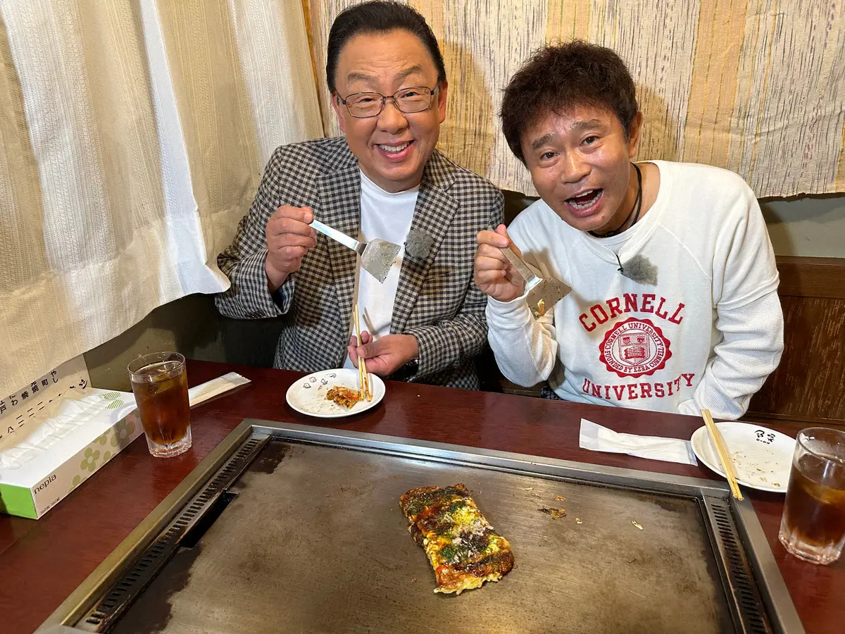 【画像・写真】ダウンタウン浜田衝撃!!　梅沢富美男「ごぶごぶ」ロケで人生初めてお好み焼き食べた！　その感想は？