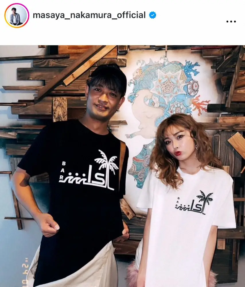 【画像・写真】身長192cm・中村昌也、超人気モデルに「俺くらい身長あったw」　そのスタイルに衝撃「最強のギャル」