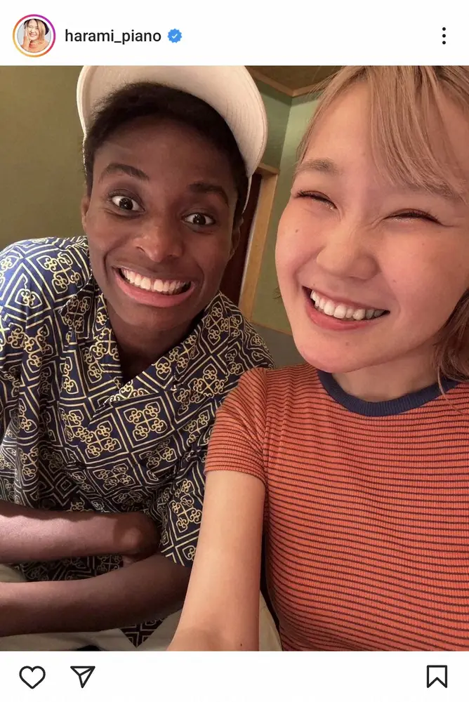 【画像・写真】ハラミちゃん　「お話ししててめっちゃ楽しい」パリ五輪女子日本代表と「お久しぶりご飯」2ショット