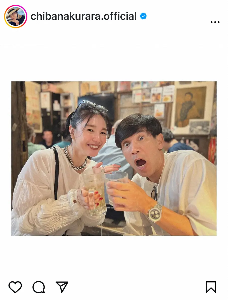 【画像・写真】知花くらら　「実は親戚」だという人気芸人「頼れるにーにー」告白にファン「びっくり」「貴重」の声