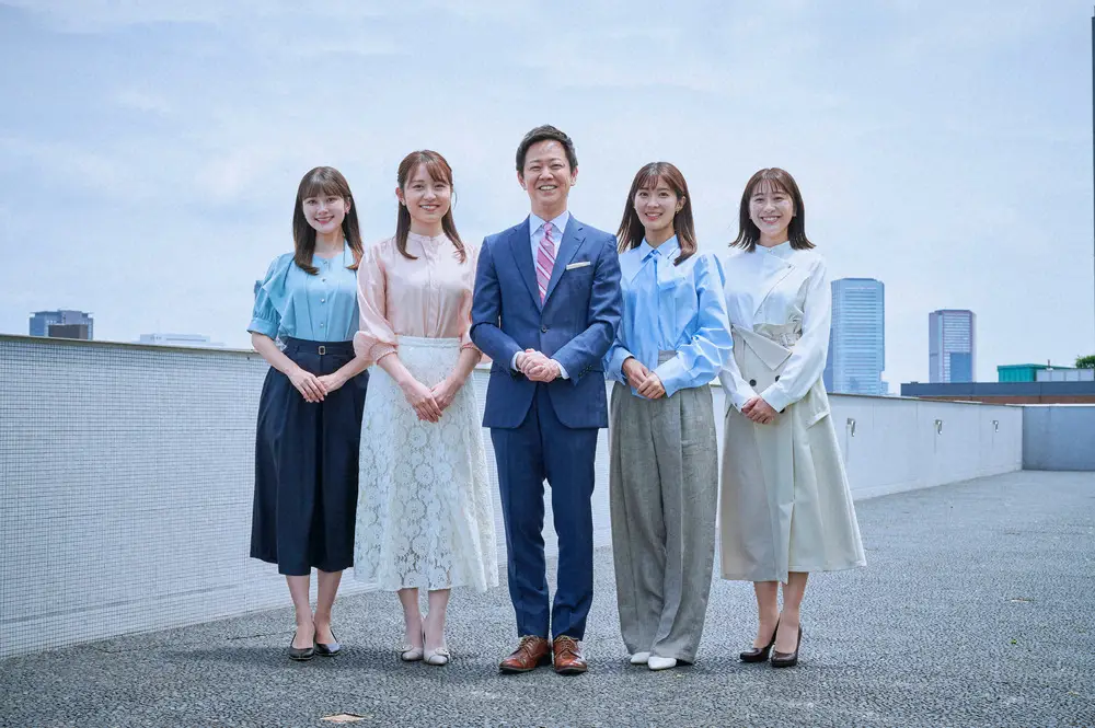 【画像・写真】10月から日曜日も放送されるテレビ朝日「グッド！モーニング」。テレ朝・平石直之アナ（中央）をはじめ、テレ朝、ABCテレビ、メ～テレ3局のさわやか美男美女が登場する