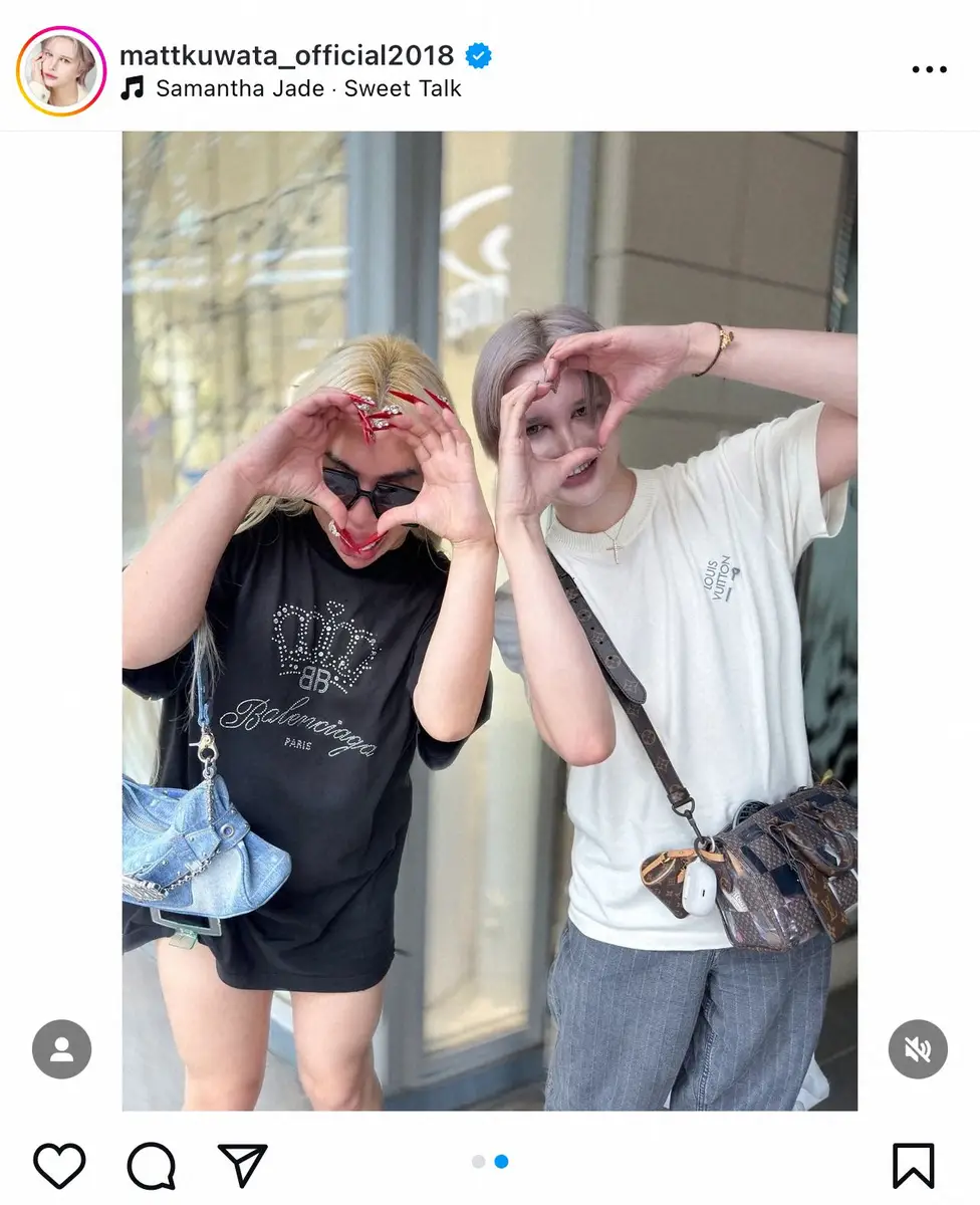 【画像・写真】Matt　「道でばったり」美しすぎるインフルエンサーと遭遇で「歴史動いた」「神々しいお二人」の声