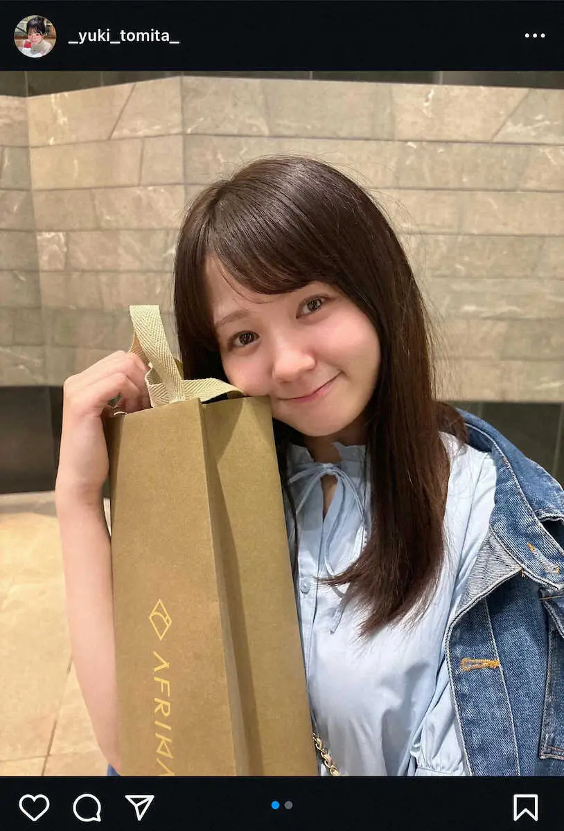 【画像・写真】冨田有紀の公式インスタグラム（＠_yuki_tomita_）から。