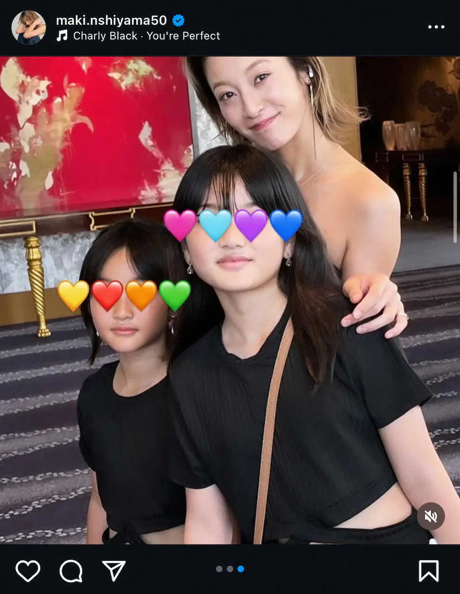 【画像・写真】家族3ショット！西山茉希のインスタグラム（@maki.nshiyama50）から。
