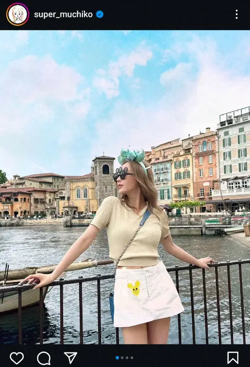 【画像・写真】てんちむ　“柄に合わない”ディズニー・ショット披露に「似合ってるよ」「かわいー！」「行けてよかった」