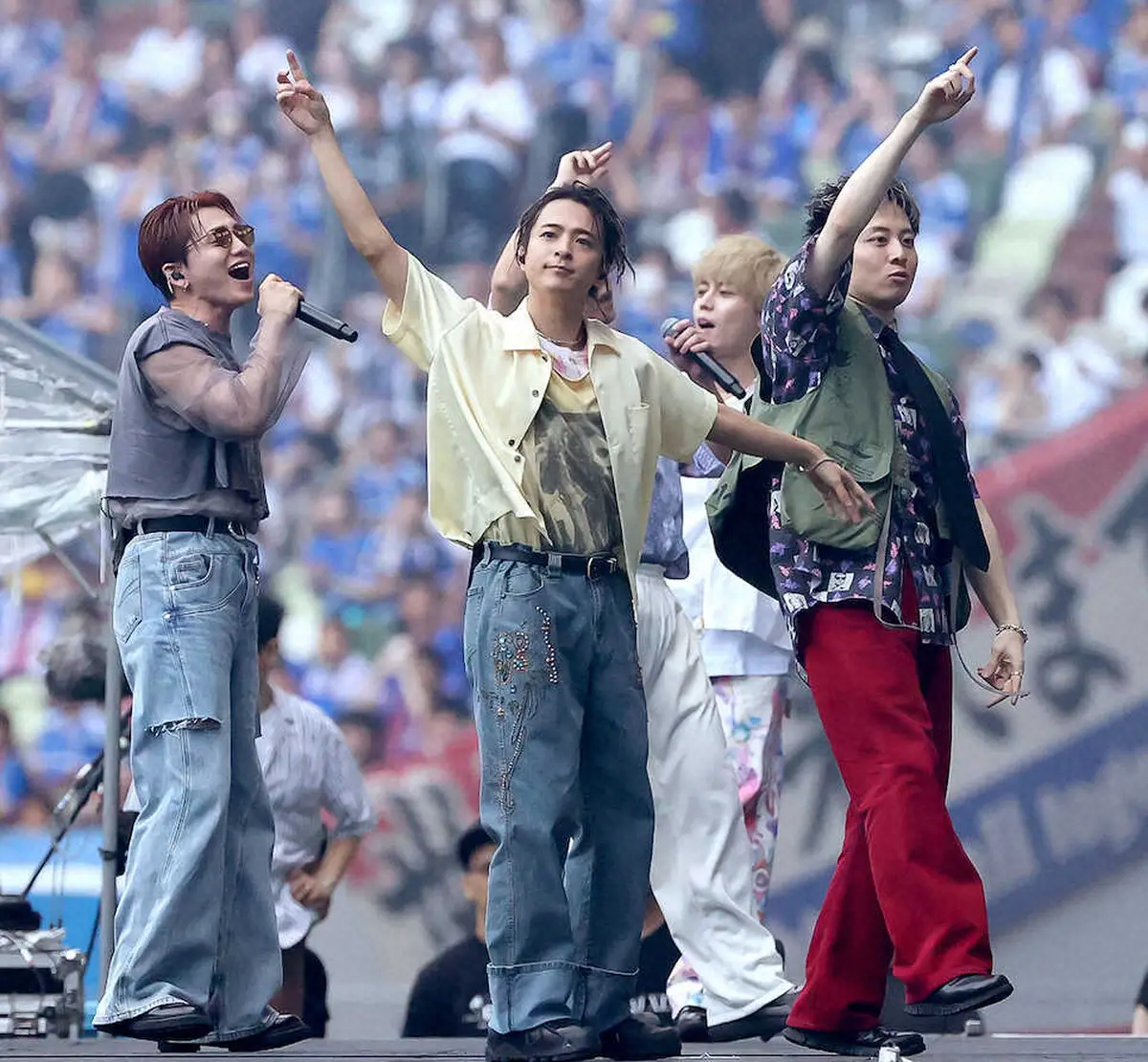 【画像・写真】Da―iCE　J1町田VS横浜の試合前に満員国立でライブ「次はぜひライブに来て」