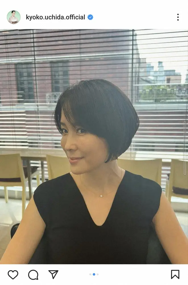 【画像・写真】内田恭子　「夏スタイル」さっぱりショートボブの新ヘア披露に「爽やかで素敵」「すっげー似合ってる」