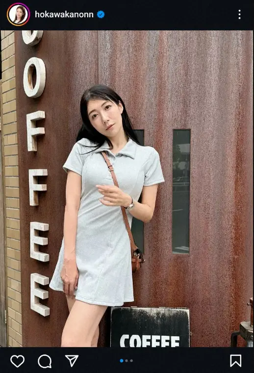 【画像・写真】“美しすぎる気象予報士”穂川果音　水色の超ミニワンピ姿披露に「高級感と色気が爆発」「スタイルいい」