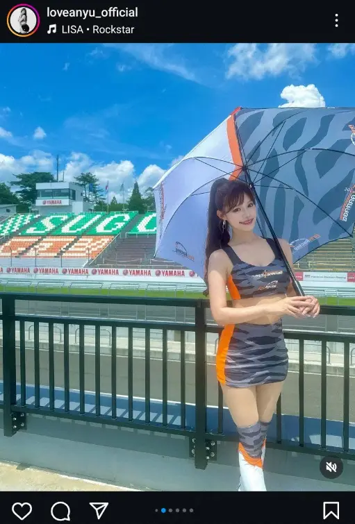 【画像・写真】人気レースクイーン・広瀬晏夕　黒＆オレンジのコスチューム姿披露に「かわいい＆カッコいい」「素敵」