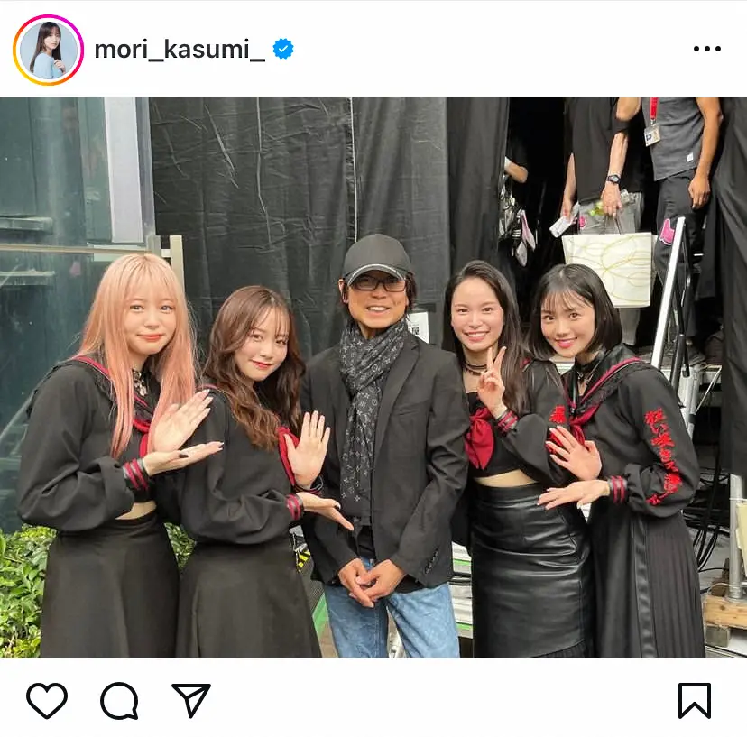 【画像・写真】森香澄　つんく♂との集合ショット披露　サプライズに「目の前でパフォーマンスするなんて…！」と感激