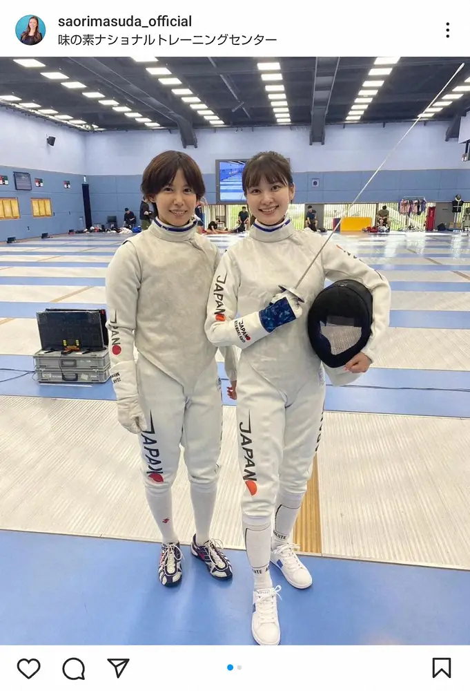 【画像・写真】ナイトスクープ秘書・ABC増田アナ　25年来の幼なじみ！銅獲得のフェンシング女子・宮脇を祝福