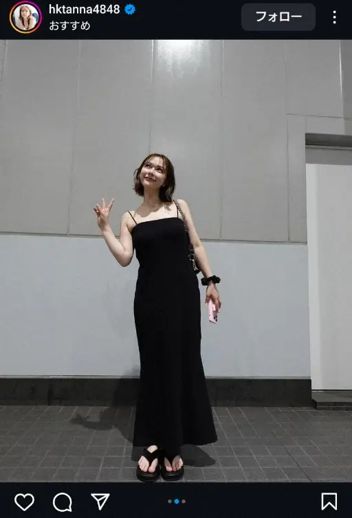 【画像・写真】村重杏奈　黒のキャミドレス姿披露に「大人の女性ですね」「色白っ！美しい！」「いい女に磨きをかけて」