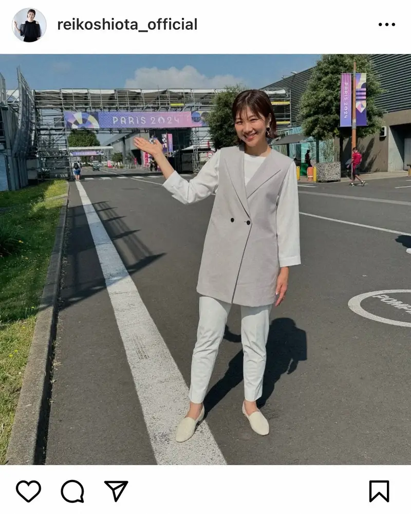 【画像・写真】潮田玲子　パリ五輪での取材　選手たちの道のり、言葉に触れ「様々な思いを聞いていると涙が止まりません」