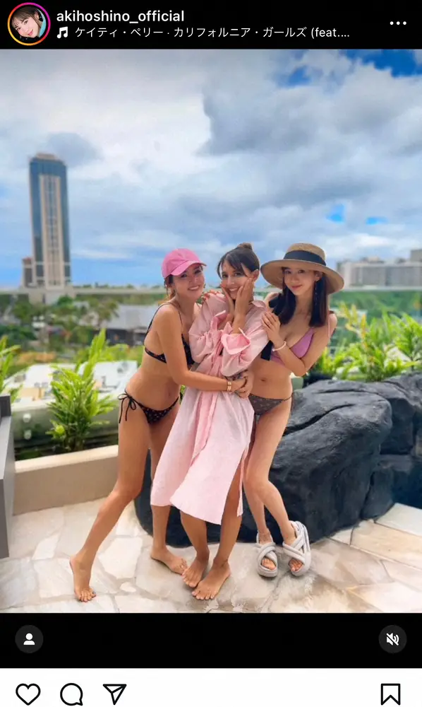 【画像・写真】ほしのあき　美ボディ健在！プールサイドの姿にネット騒然　「感動」「スタイル良すぎ」「グラビアいける」