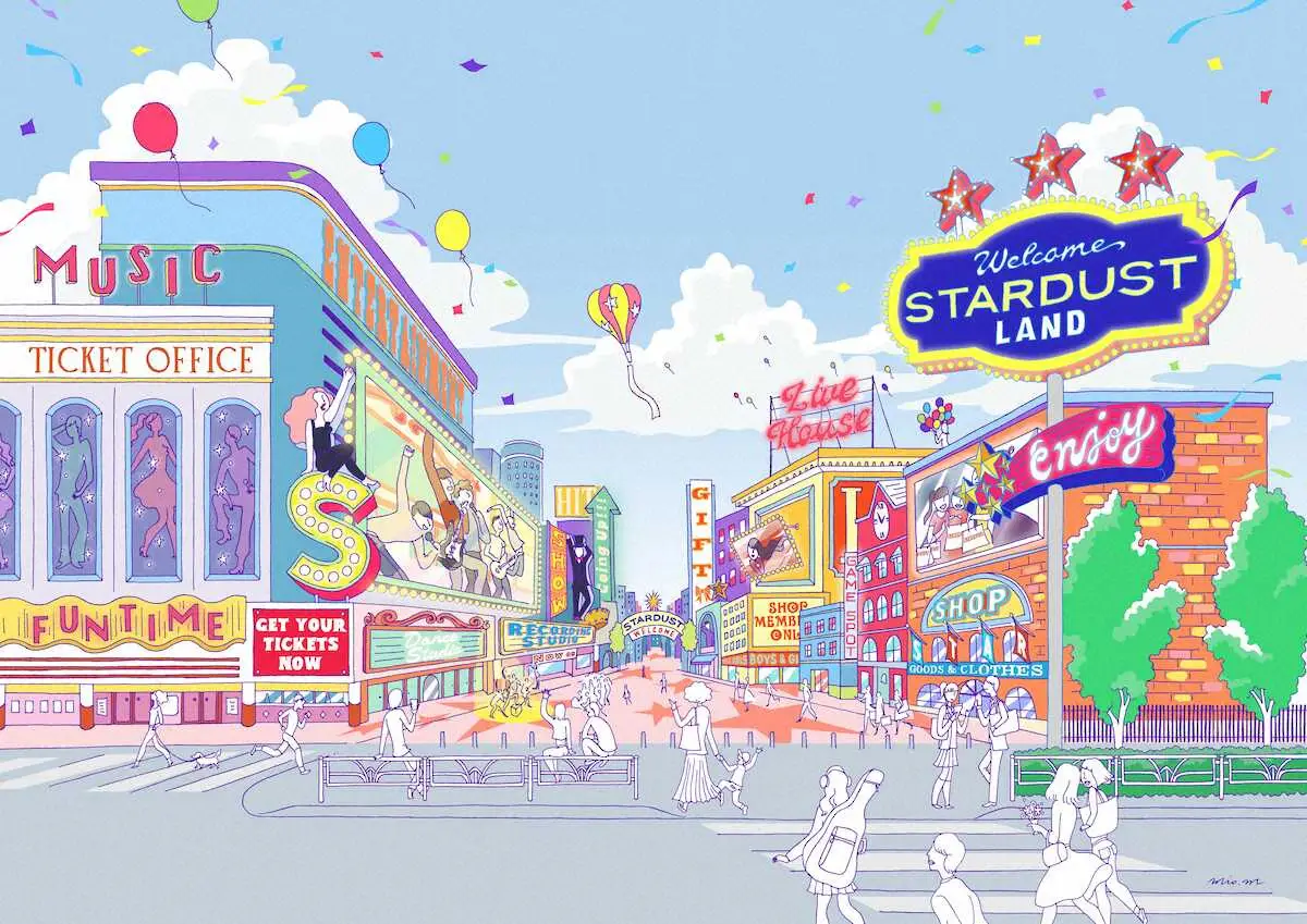 【画像・写真】仮想空間「スターダストランド」　8日正午プレオープン　総勢90人のタレントが登場