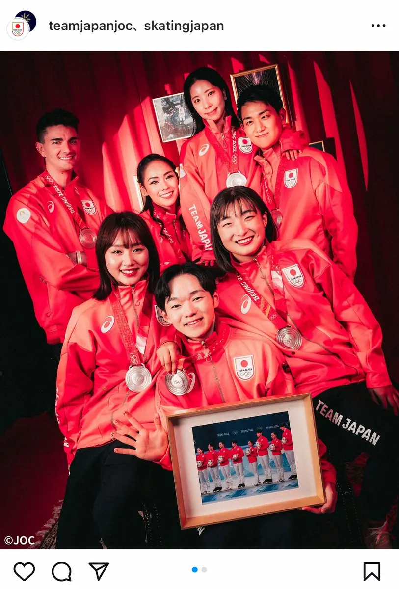 【画像・写真】北京五輪銀　フィギュア団体の“2年半越し”ショットに反響！鍵山の指先に…気付いたファン「胸が熱く」