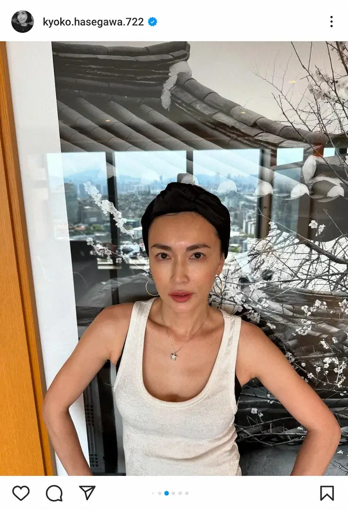 【画像・写真】長谷川京子「娘を連れて」ママ友との韓国旅行でも女優オーラ全開！「タッカンマリ食べてオリヤン行って」