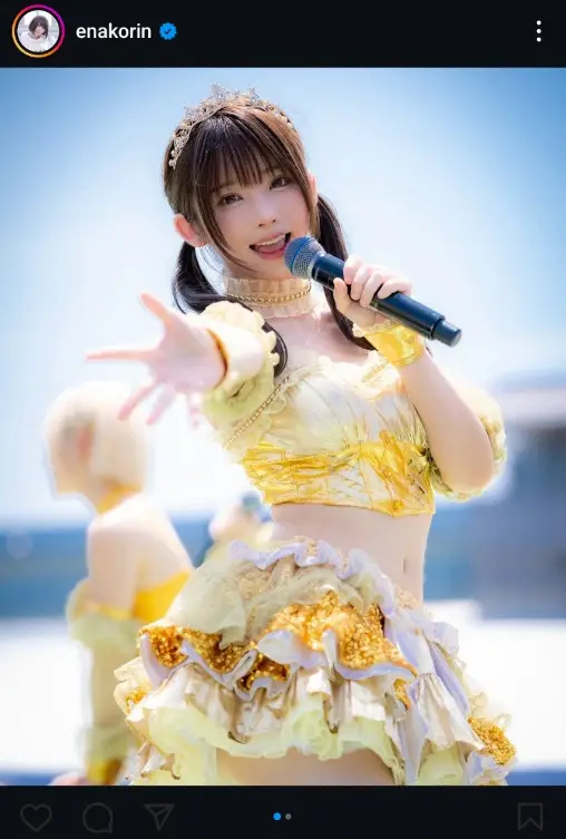 【画像・写真】えなこ　ミニスカ・アイドル姿公開に「天使か？」「永久保存したくなる可愛さ」「アイドルすぎる…」