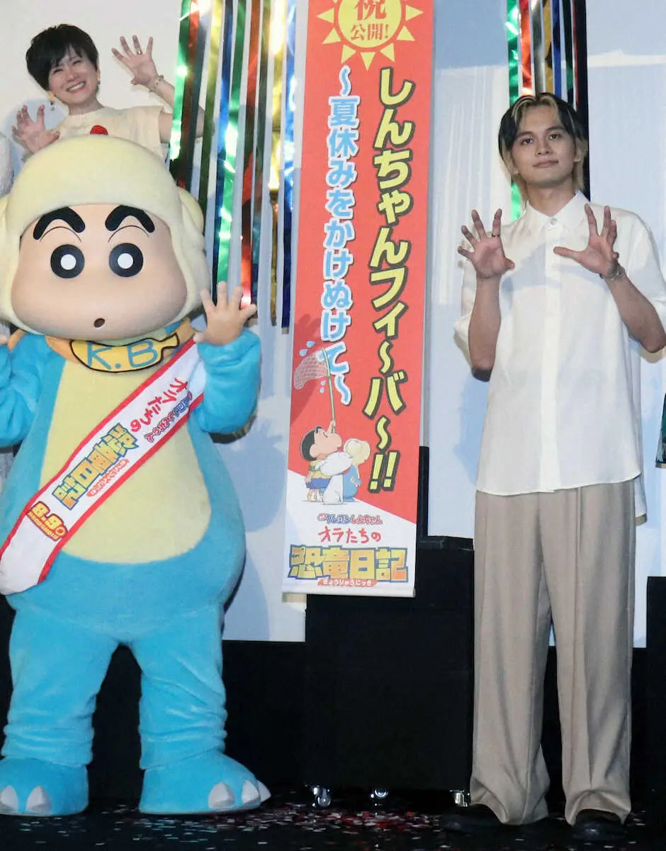 【画像・写真】北村匠海が万感　ビリー役で出演「感慨深い」　アニメ映画「クレヨンしんちゃん…」初日舞台あいさつ
