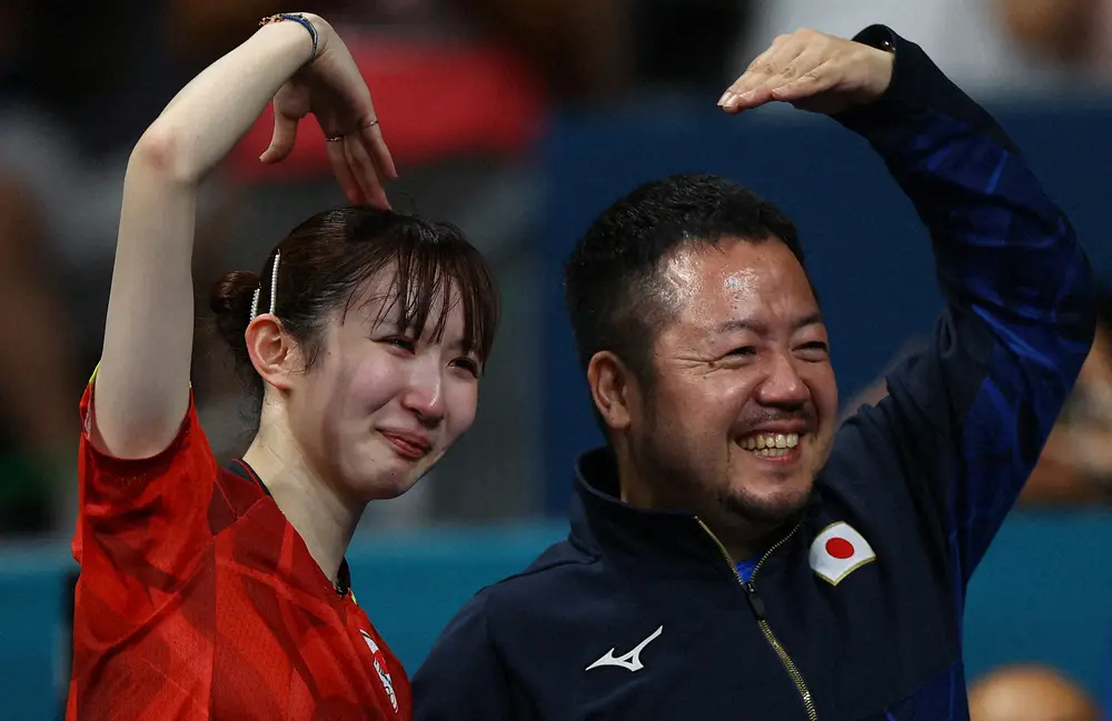 【画像・写真】卓球・早田ひな指導の石田大輔コーチ　パリの空港で最後に「とても会いたかった」人との対面に感激