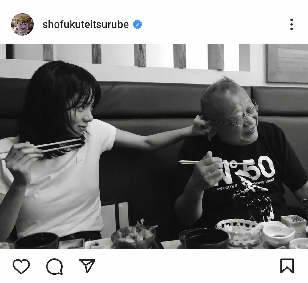 【画像・写真】笑福亭鶴瓶　ハワイでパリ五輪バスケ日本代表夫妻と対面「嫁に耳責められる、助けて…」ショットも