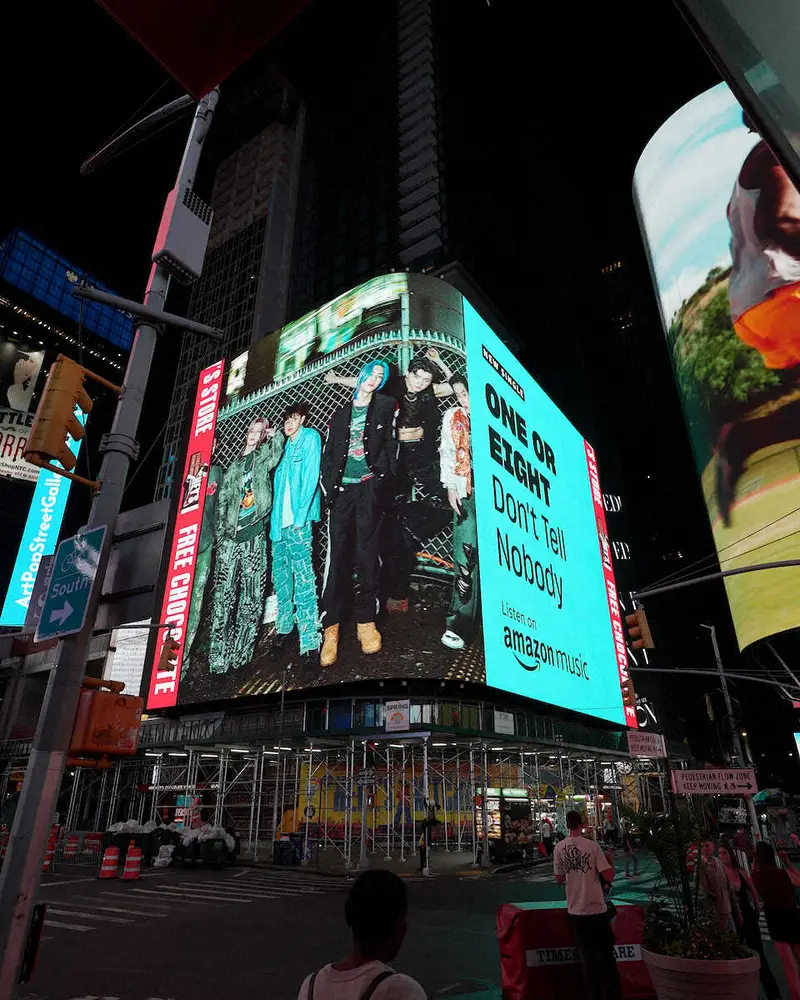 【画像・写真】8人組「ONE　OR　EIGHT」デビュー曲が初づくしの快挙　日本人初のタイムズスクエア広告抜てき