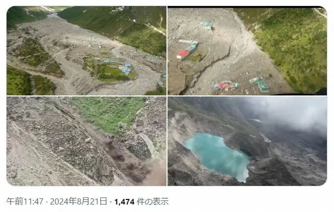 【画像・写真】温暖化の影響…エベレスト街道の村が豪雨で壊滅的な被害　野口健氏「言葉が見つかりません」