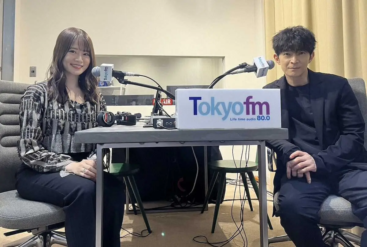 【画像・写真】山崎怜奈　渋谷で「ダレハナ」出張生放送　ゲスト津田健次郎は絶賛「安心の怜奈さん」