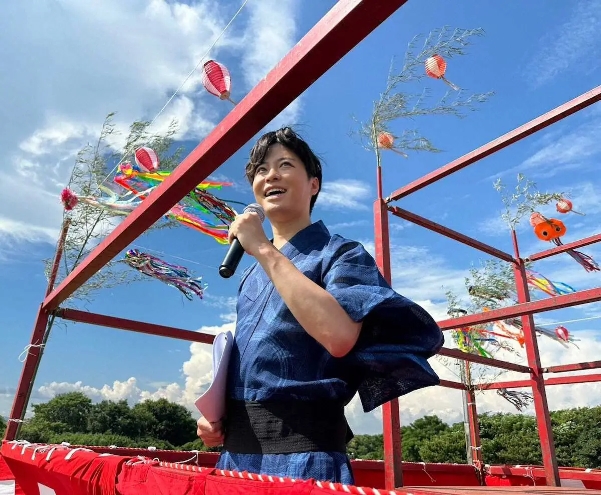 【画像・写真】SNS総フォロワー数2500万人超・はやたく　「稲沢夏まつり2024」でMC　浴衣姿で地元盛り上げる