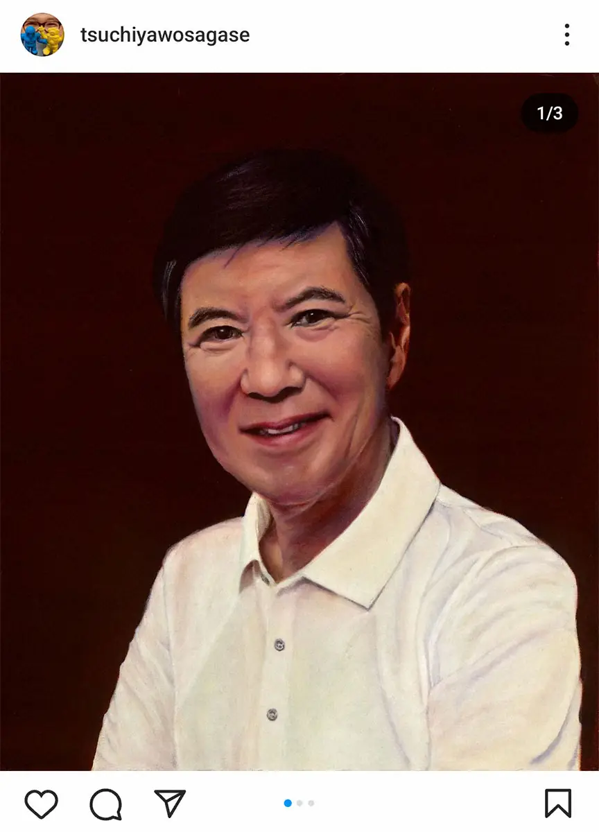 【画像・写真】ナイツ土屋伸之「最近習い始めた」油絵の腕前が話題　関根勤の肖像画が「写真かと思った」「ソックリ」の声