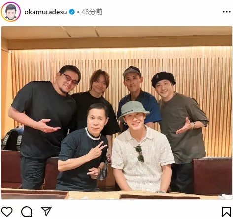 【画像・写真】岡村隆史が披露のショットにファン大興奮！　「熱いメンバー」「めっちゃ豪華」「めちゃイケ思い出す」