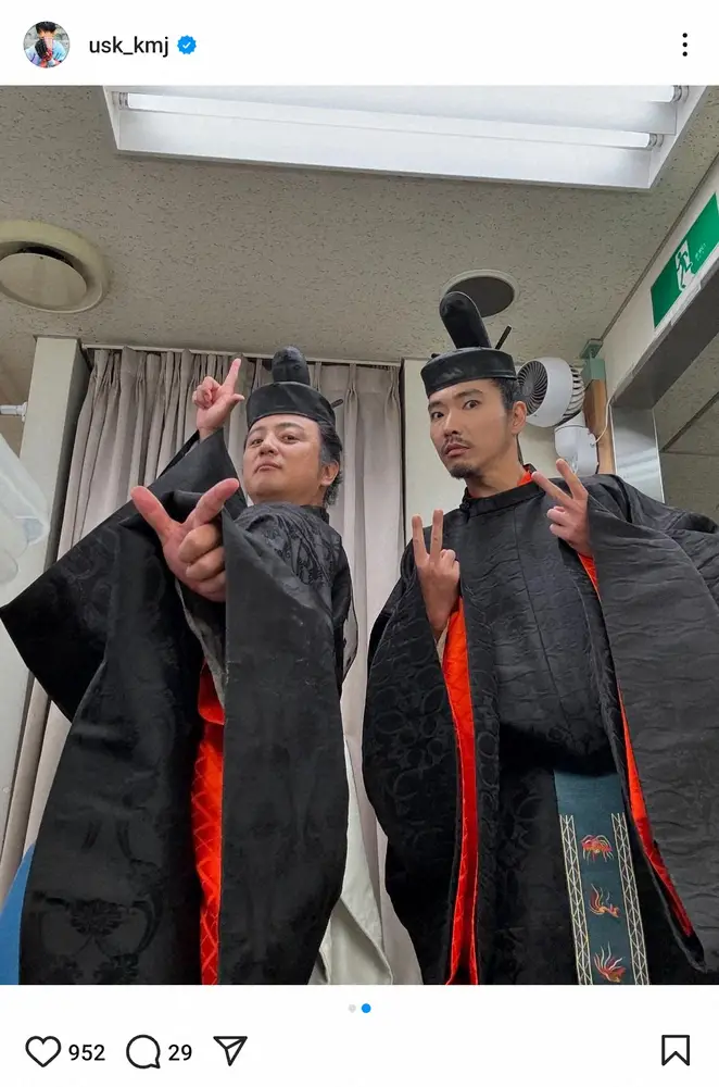 【画像・写真】上地雄輔「昨日父上、今朝息子」“柄本家コンプリート写真”に「素敵なご縁」「ご一家全員と共演とは」