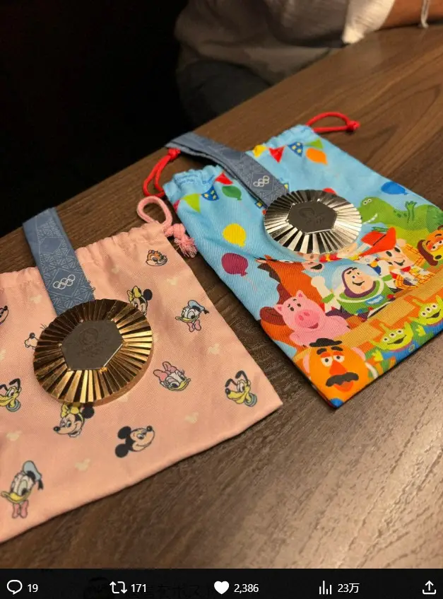 【画像・写真】パリ五輪メダル2個の柔道選手　かわいすぎる「メダルケース」が話題　「優しすぎ」「泣いた」称賛の嵐